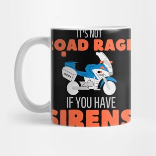 police motorcycle driver, police motorbike driver Mug